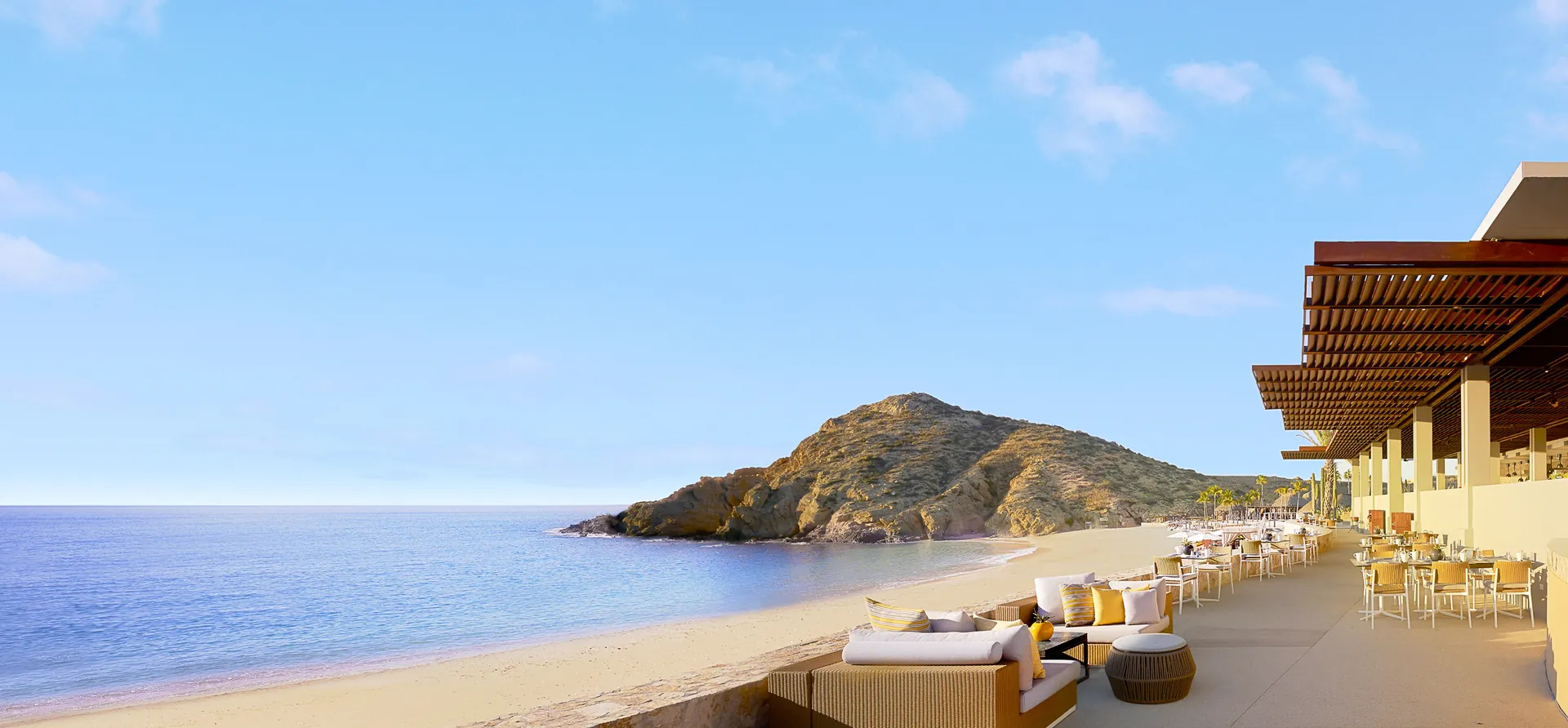 Marea by Day Terrace overlooking the Santa Maria Bay
