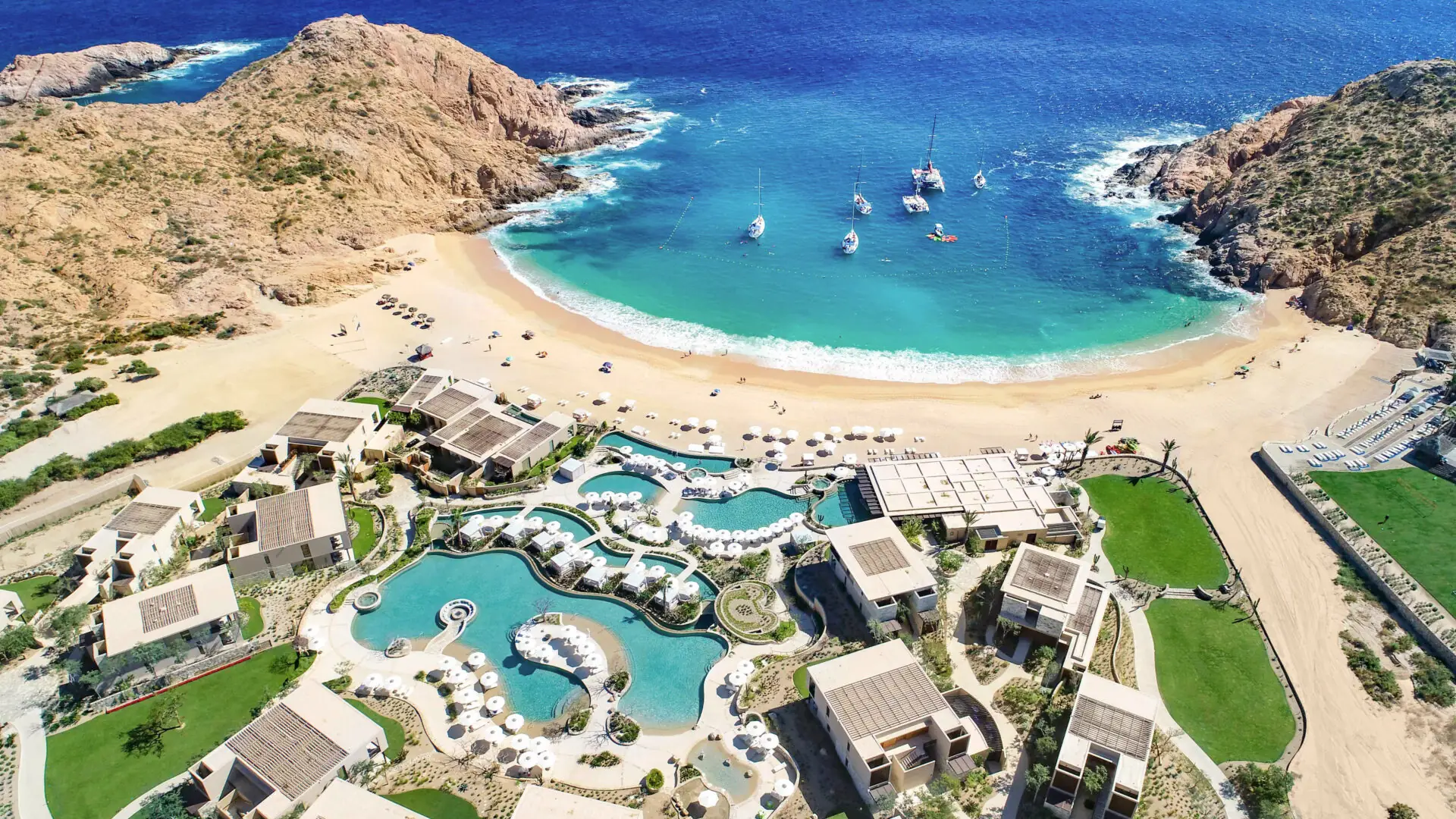Aerial view of Montage Los Cabos