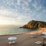 Sunset on the beach at Montage Los Cabos