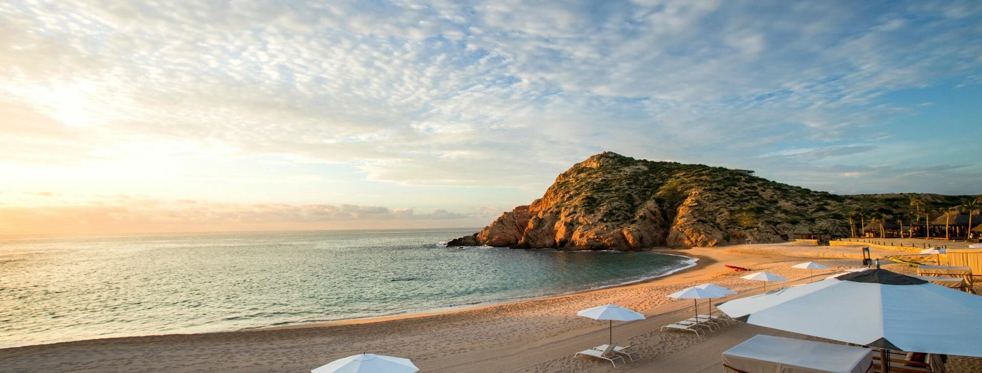 Sunset on the beach at Montage Los Cabos