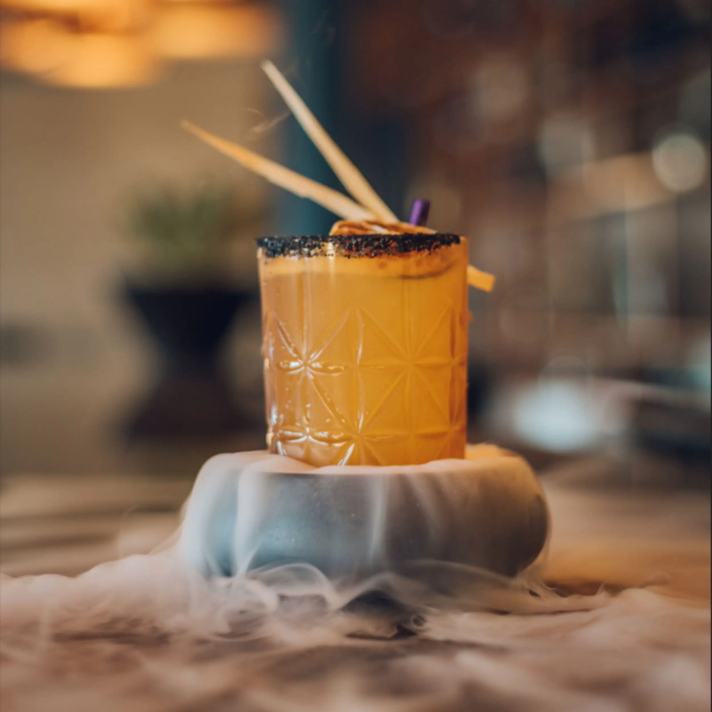 Signature Cocktail at Mezcal Restaurant in Cabo San Lucas