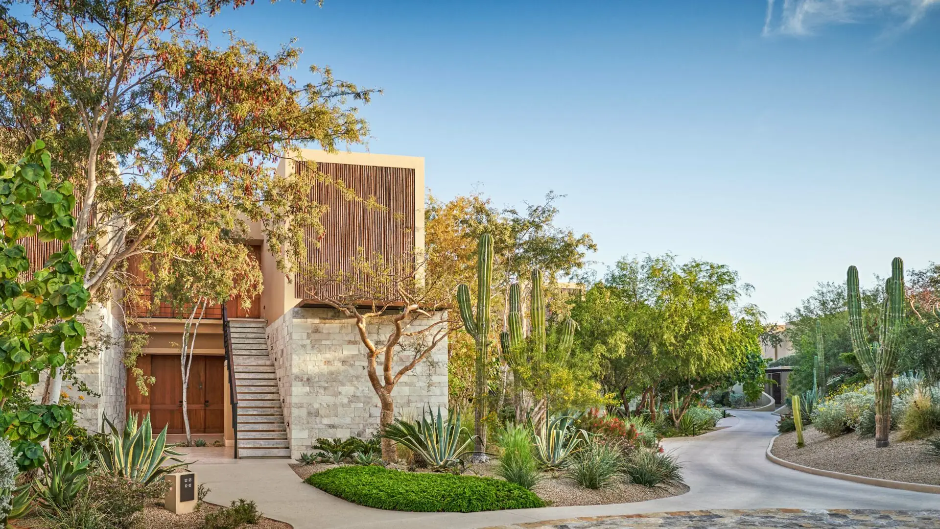 The exterior of a villa at Montage Los Cabos