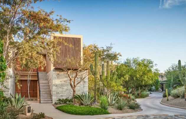 The exterior of a villa at Montage Los Cabos