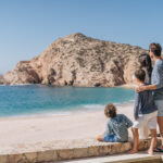 Family overlooking Santa Maria Bay
