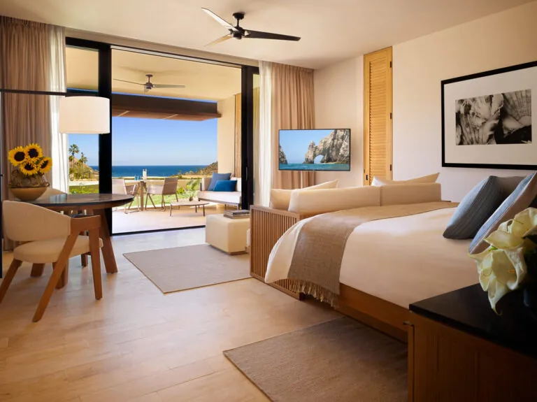 A guestroom at Montage Los Cabos