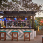 An outdoor bar at Talay