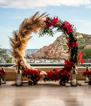 A wreath at Montage Los Cabos