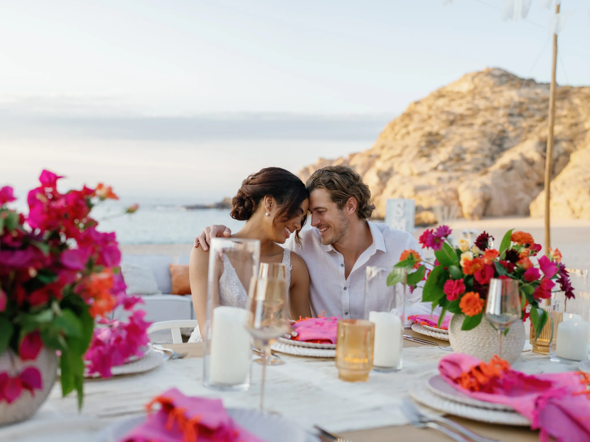 A bride and groom at Montage Laguna Beach