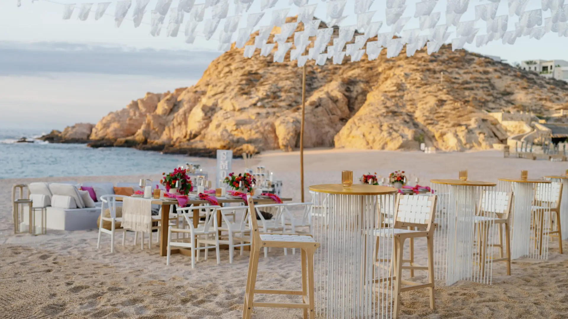 Beach event at Montage Los Cabos