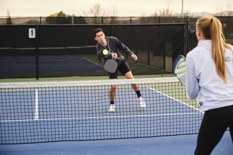 Young Adults Playing Pickleball