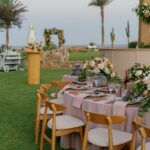 outdoor wedding reception