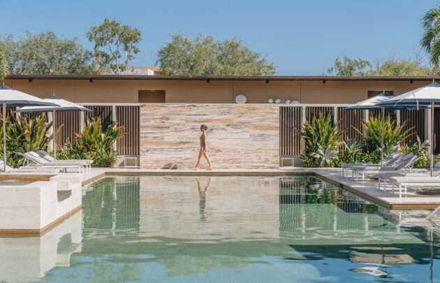 Woman at Spa Montage pool