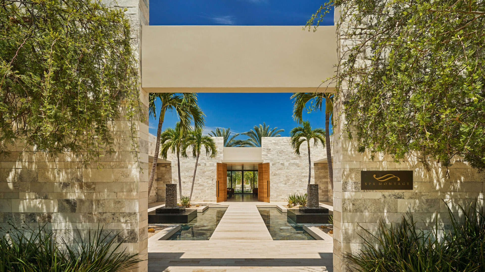 Entrance to Spa Montage