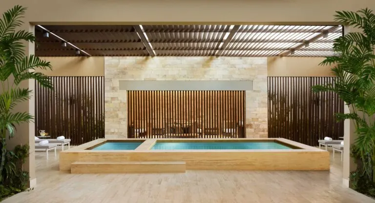 Indoor pool at Spa Montage Los Cabos