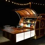 Bourbon Cart Little Brown Wagon