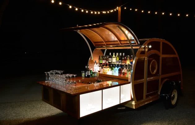 Bourbon Cart Little Brown Wagon