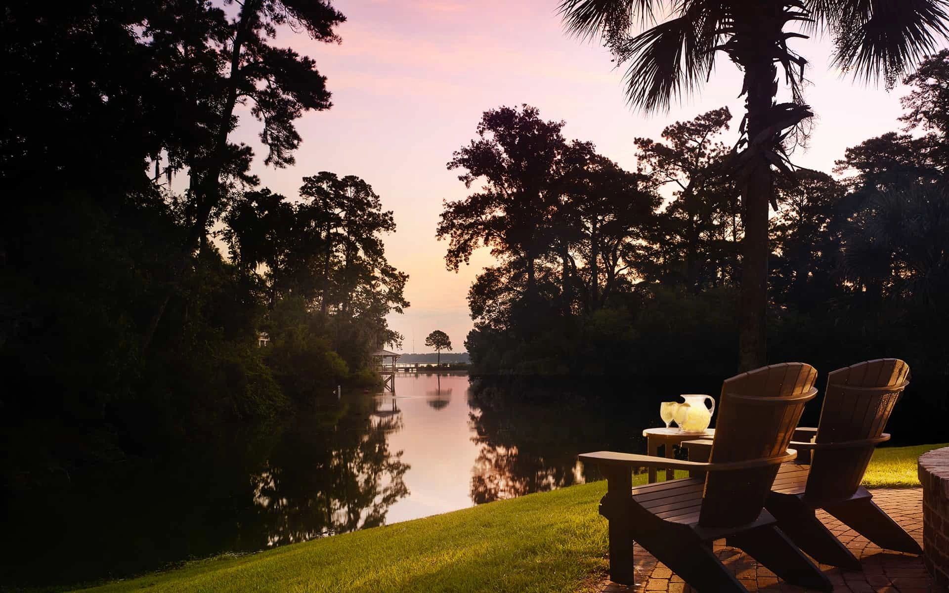 Sunrise Lawn at Dusk