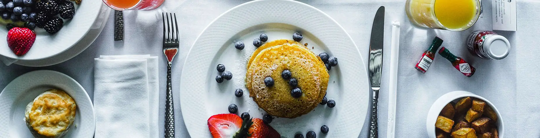 In-Room Dining Breakfast Tray