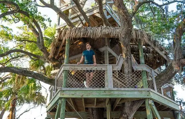 Man in the Moreland Landing Treehouse