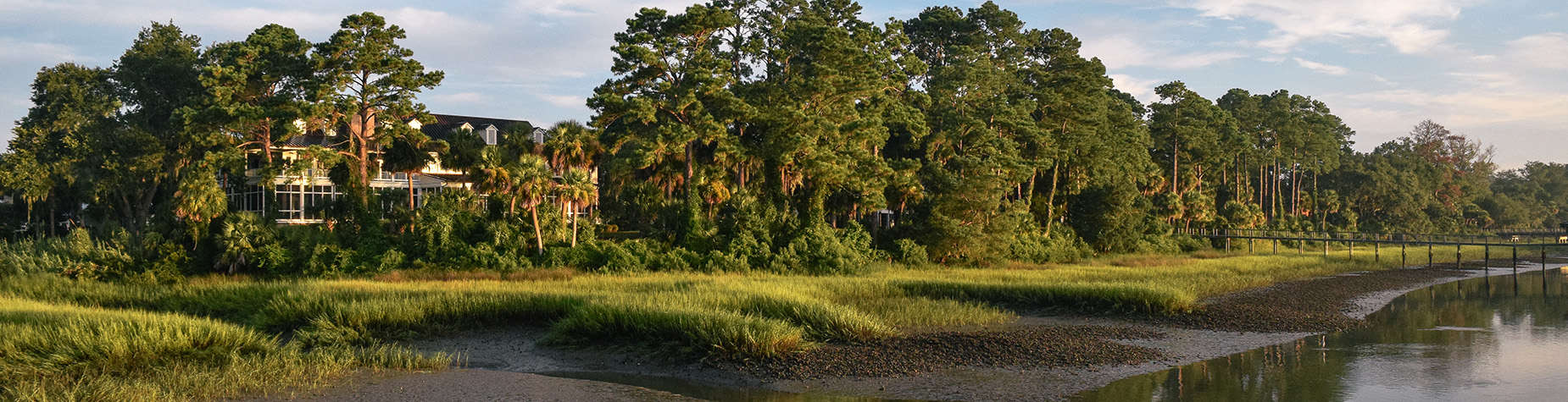 View of the River House from the Dock