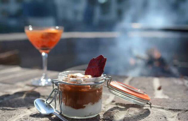 Artillery Punch and S'mores at Montage's Octagon Bar