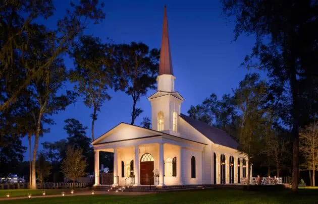Sommerset Chapel at Night, Palmetto Bluff SC