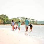 Family enjoying coastal views on Palmetto Bluff vacation