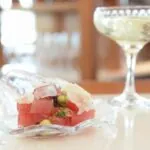 Poke and Champagne at Palmetto Bluff restaurant