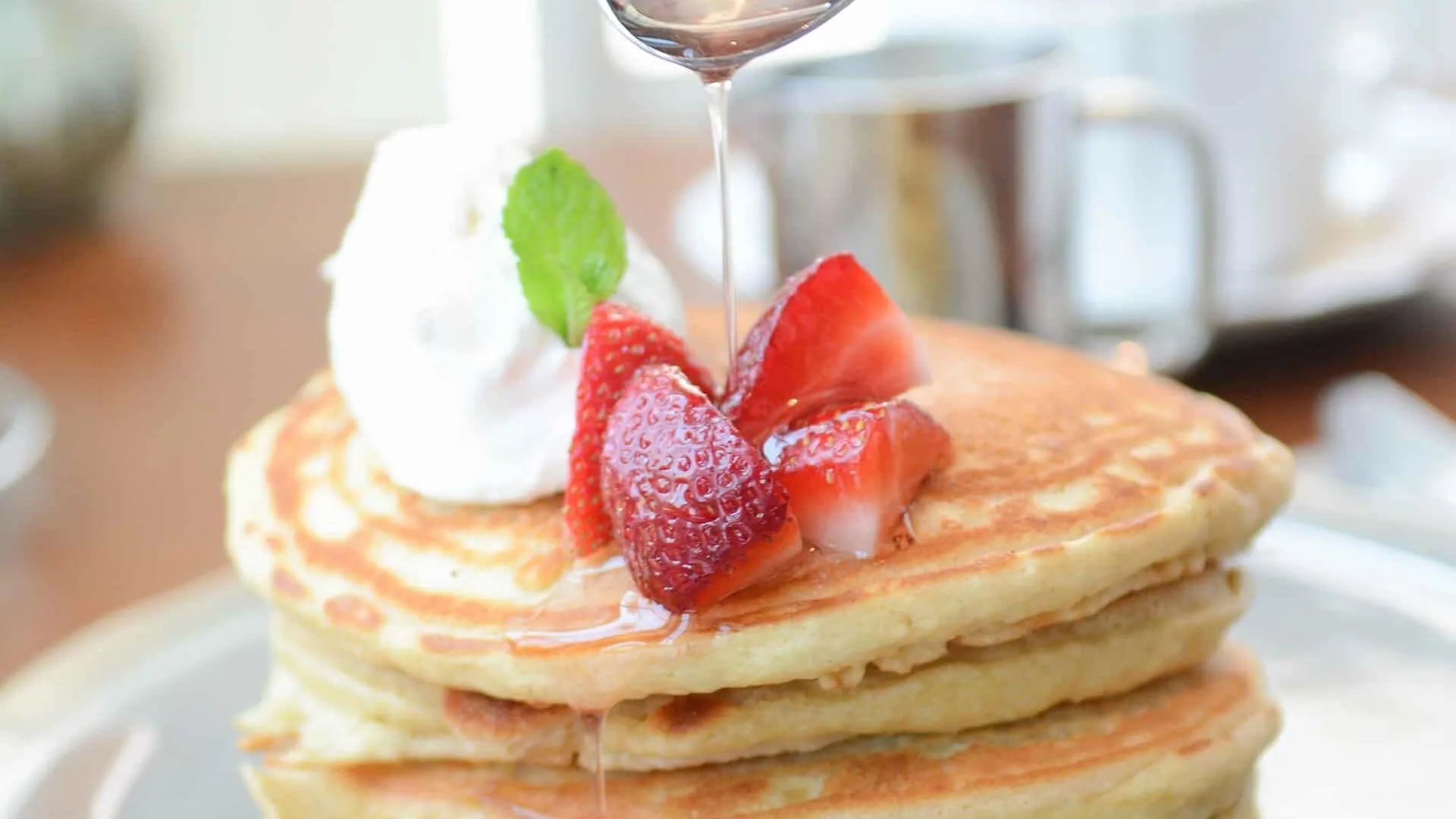 Sweet Cream Pancakes at Palmetto Bluff restaurant
