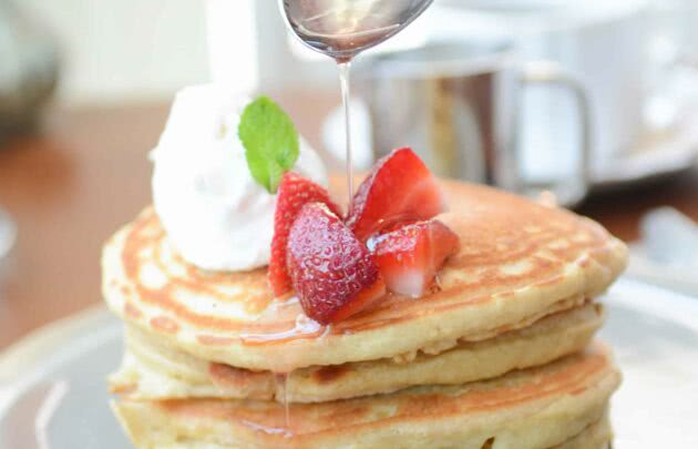 Sweet Cream Pancakes at Palmetto Bluff restaurant