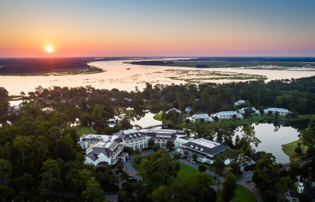 Aerial View at Montage Palmetto Bluff