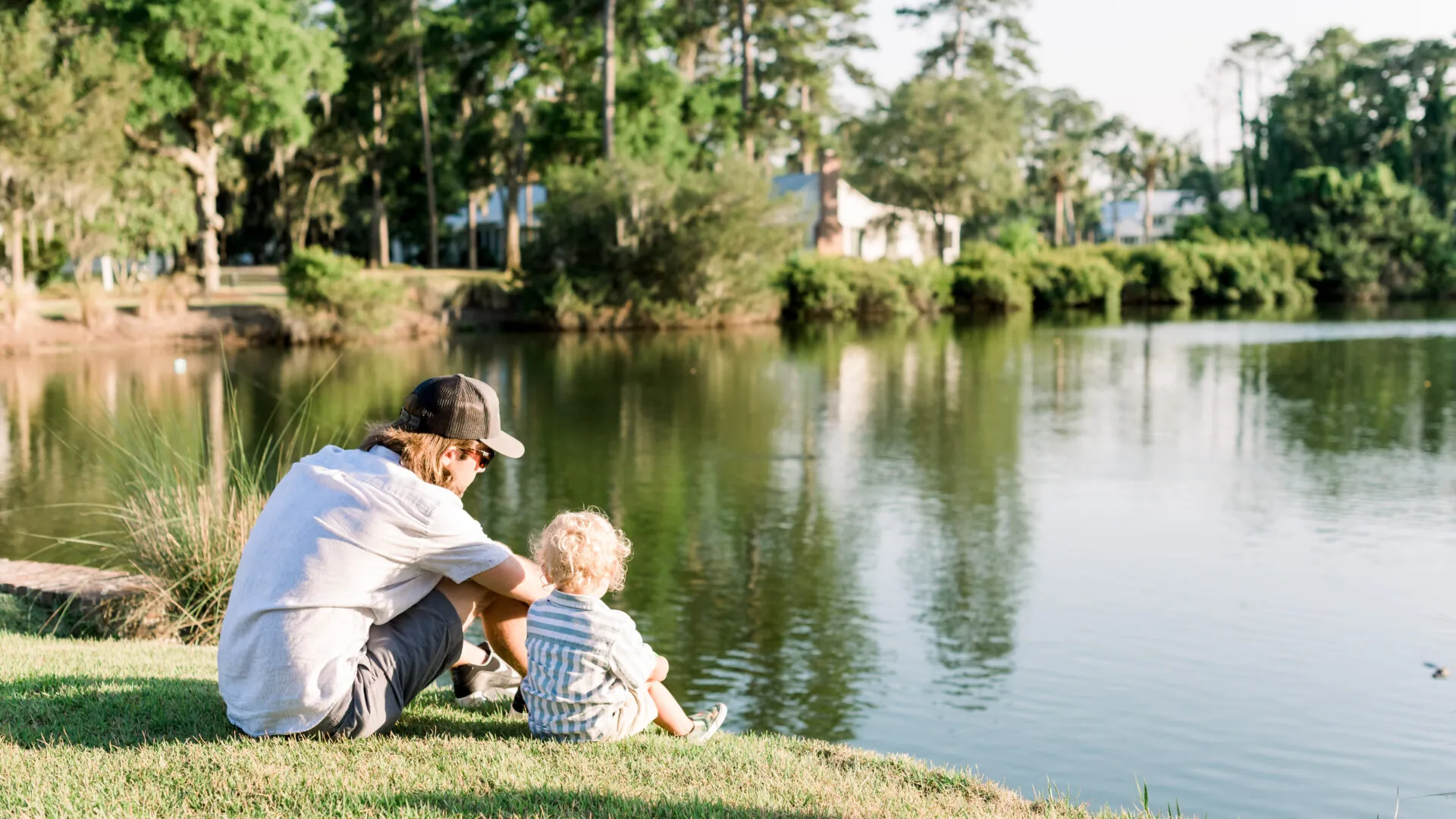 fathers day sitting by water