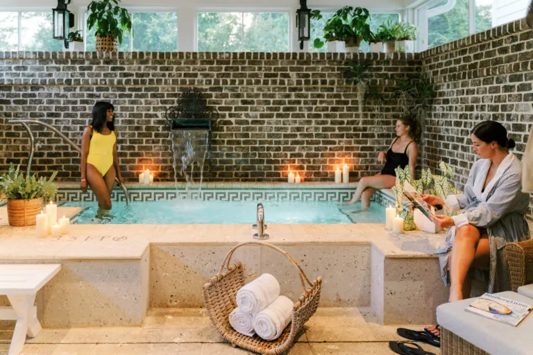 Two women enjoying a day at Spa Montage Palmetto Bluff