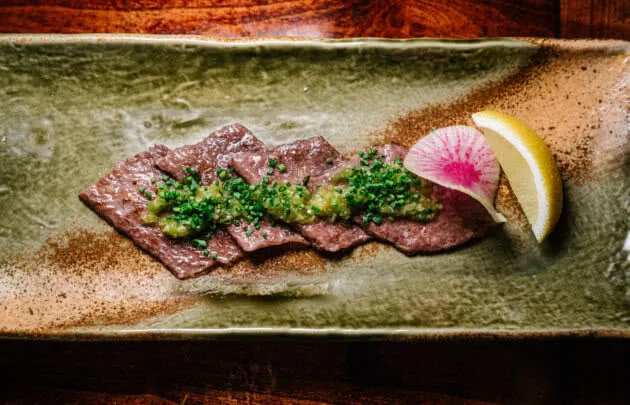 Skirt steak dish at Montage Palmetto Bluff