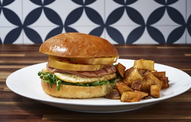 Octagon Breakfast Sandwich