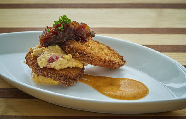 Octagon Fried Green Tomatoes