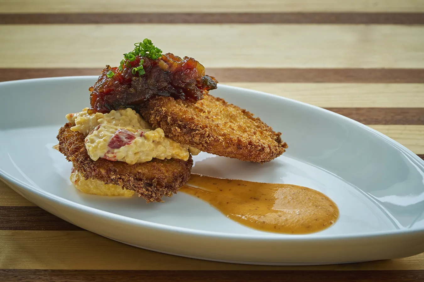 Fried Green Tomatoes at Octagon at Montage Palmetto Bluff
