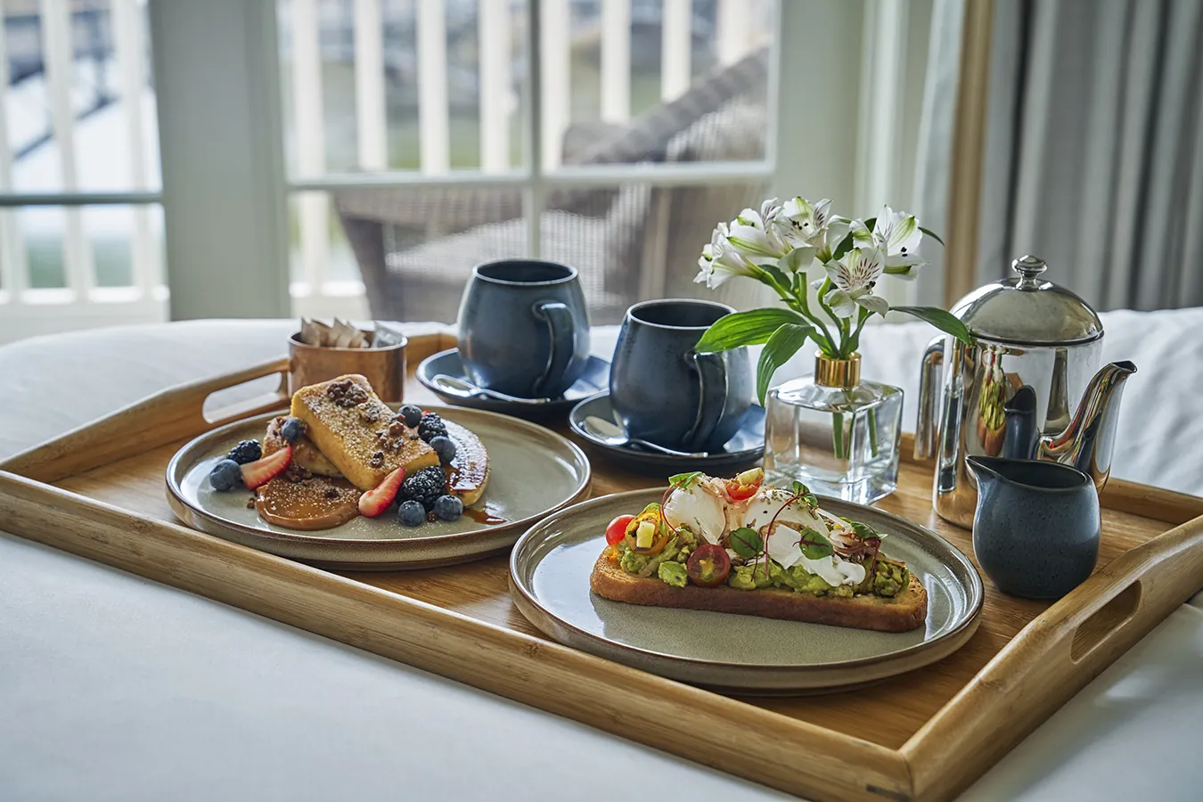 In-Room Dining Cuisine at Montage Palmetto Bluff
