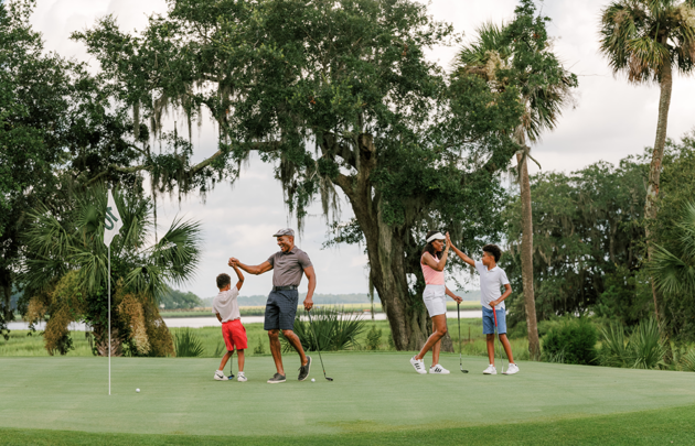 Family at May River Golf Course