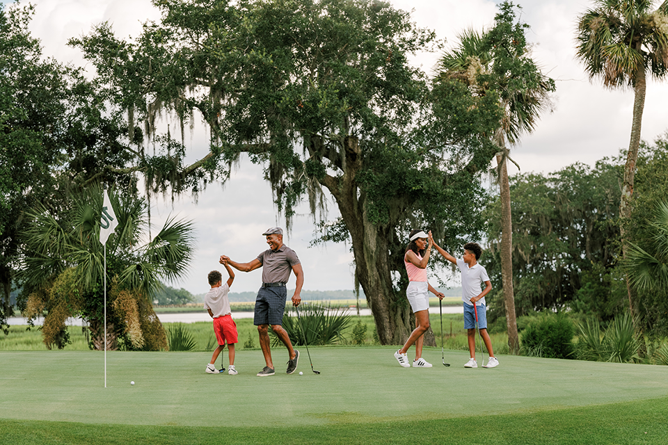 Family at May River Golf Course