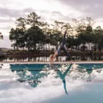 Yoga by River House Pool
