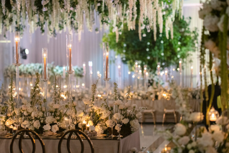 Wilson Ballroom decorated for wedding