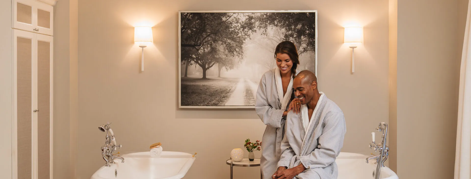 Couple at Spa Montage