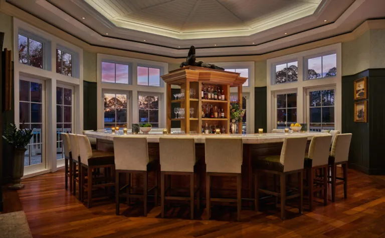 Octagon Bar at sunset