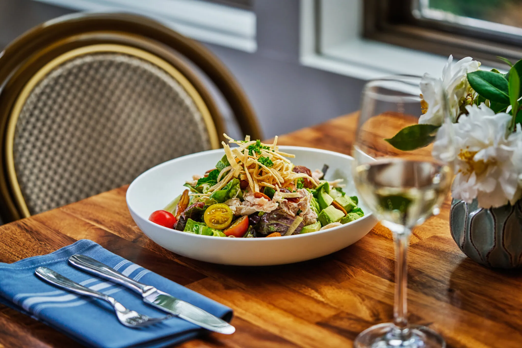 Salad on the table at Buffalos