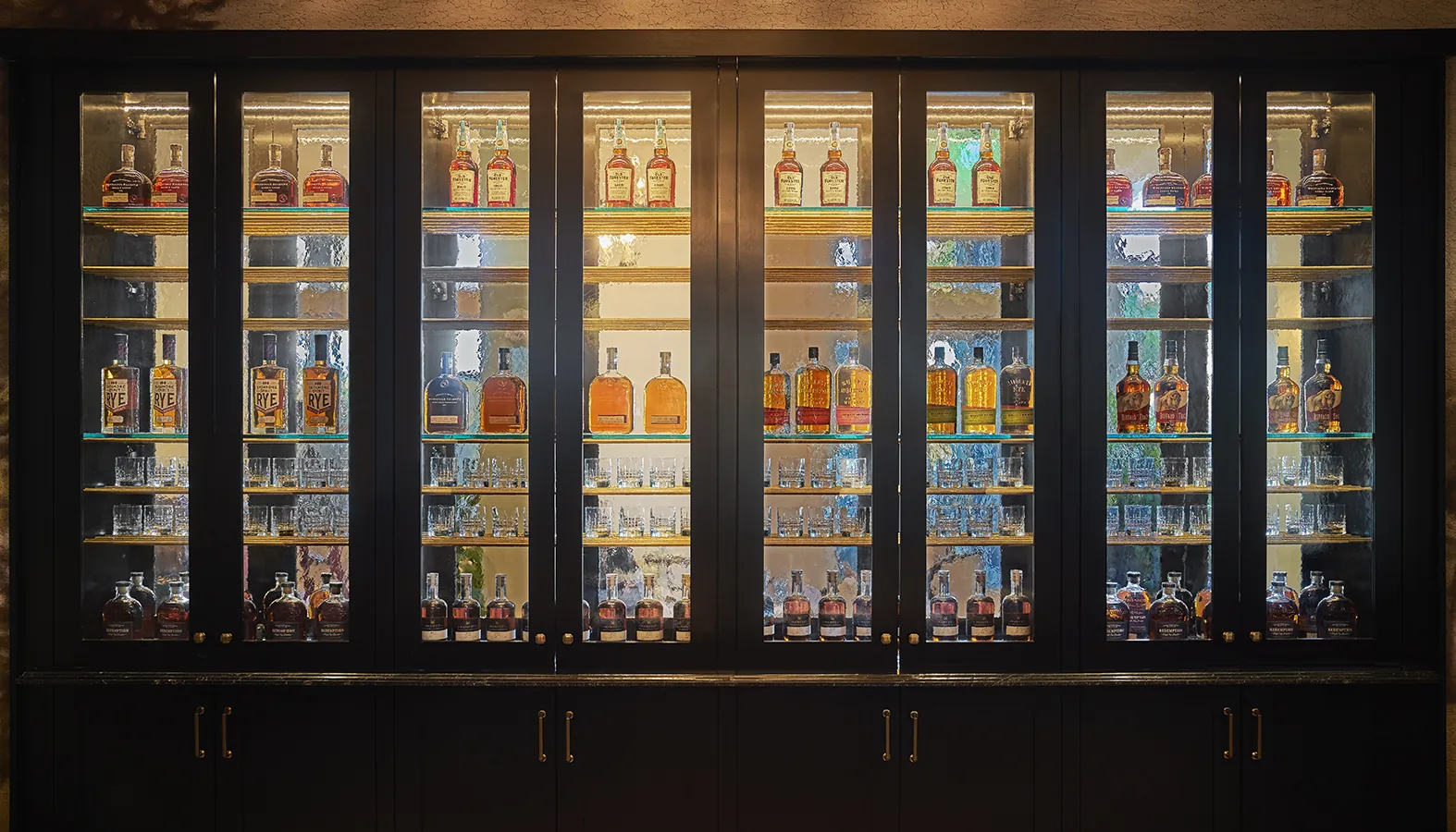 Liquor cabinet at River House