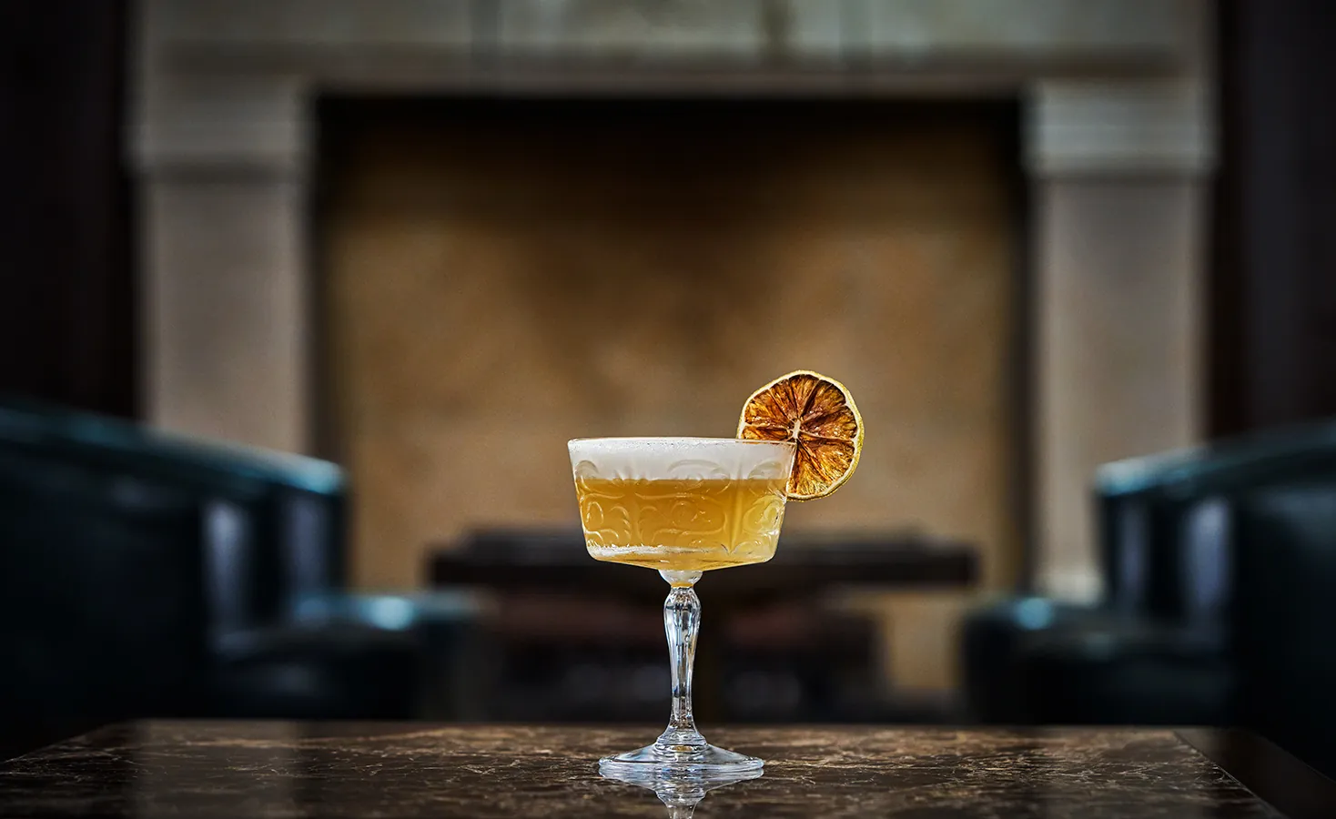 A cocktail at Hush on the Bluff