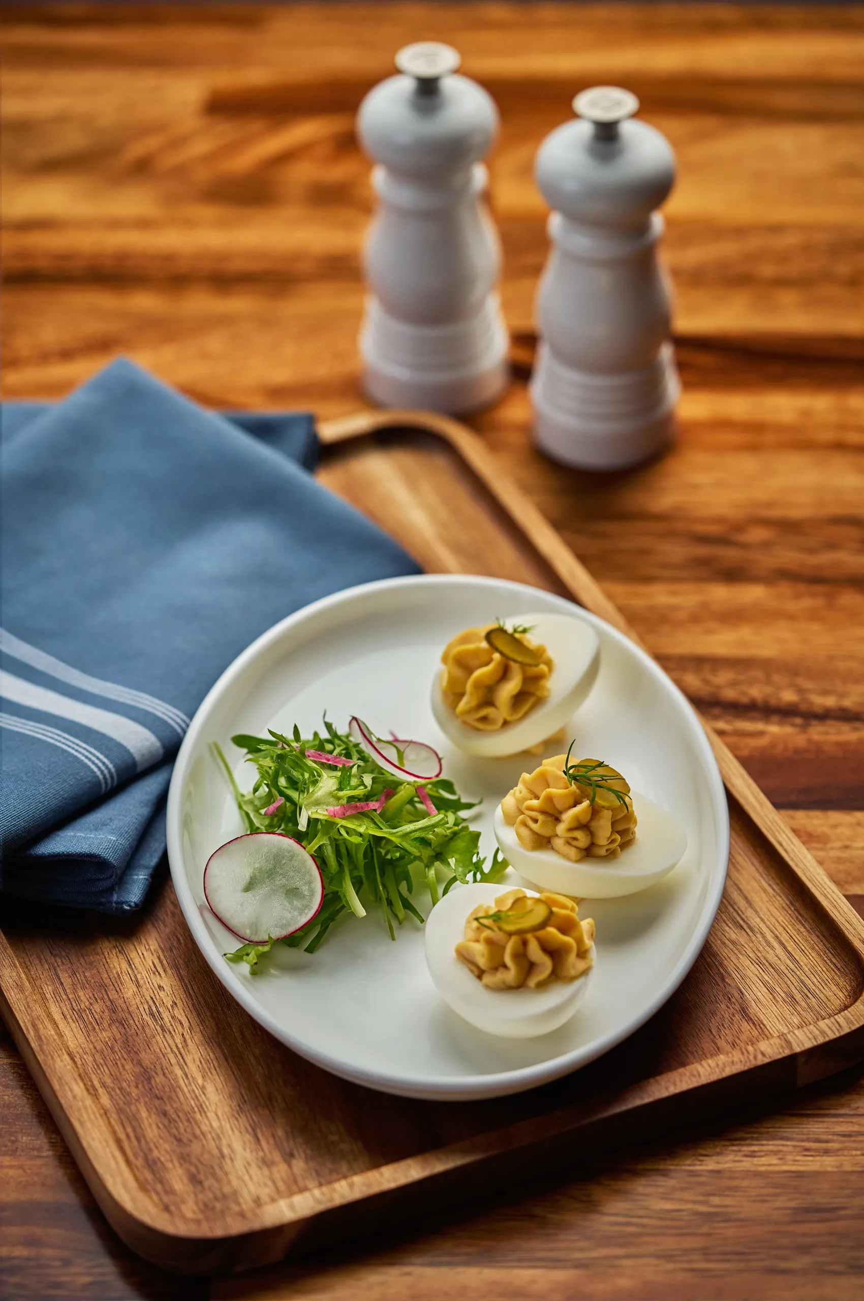 Deviled eggs at Buffalos