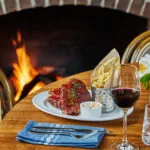 A steak dinner at Buffalos