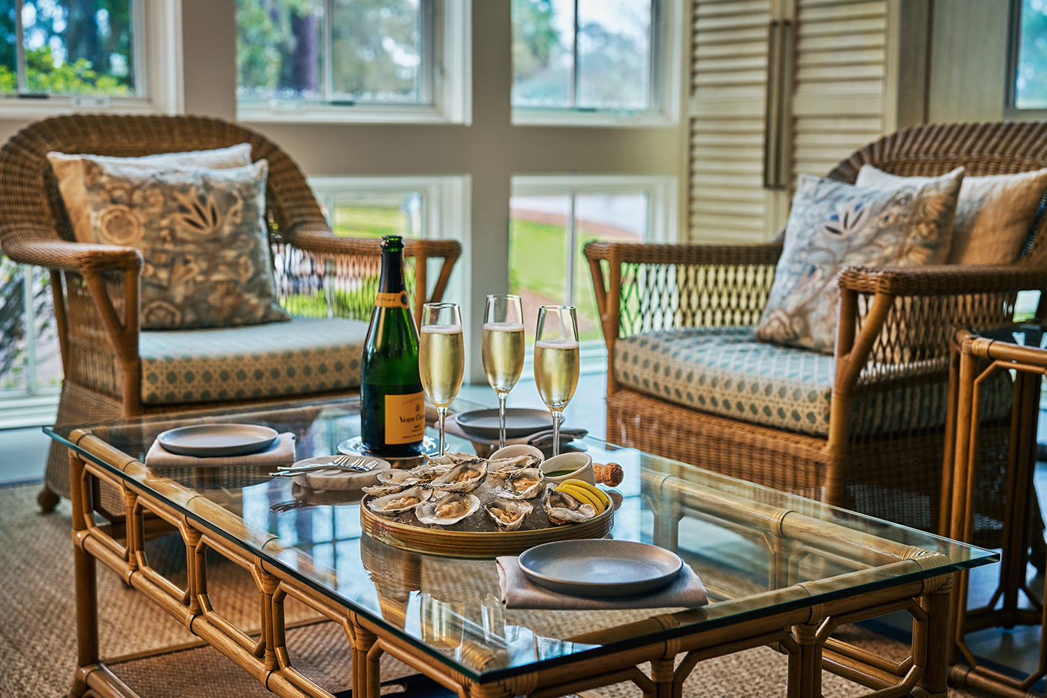 Champagne and Oysters in the Carolina Room